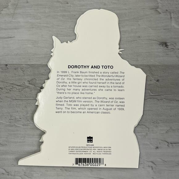 Vintage Wizard Of Oz Bundle Kurt Adler Lion Puppet Blank Cards Stickers 90s - Picture 8 of 10